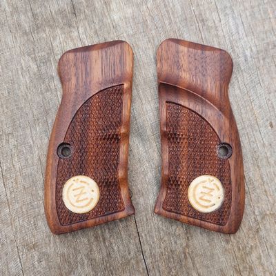 laser cut inlays wood grips